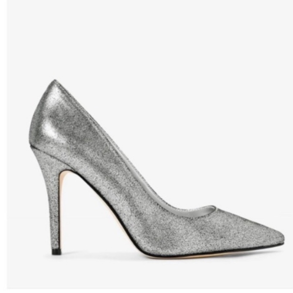WHBM Olivia Silver Heel